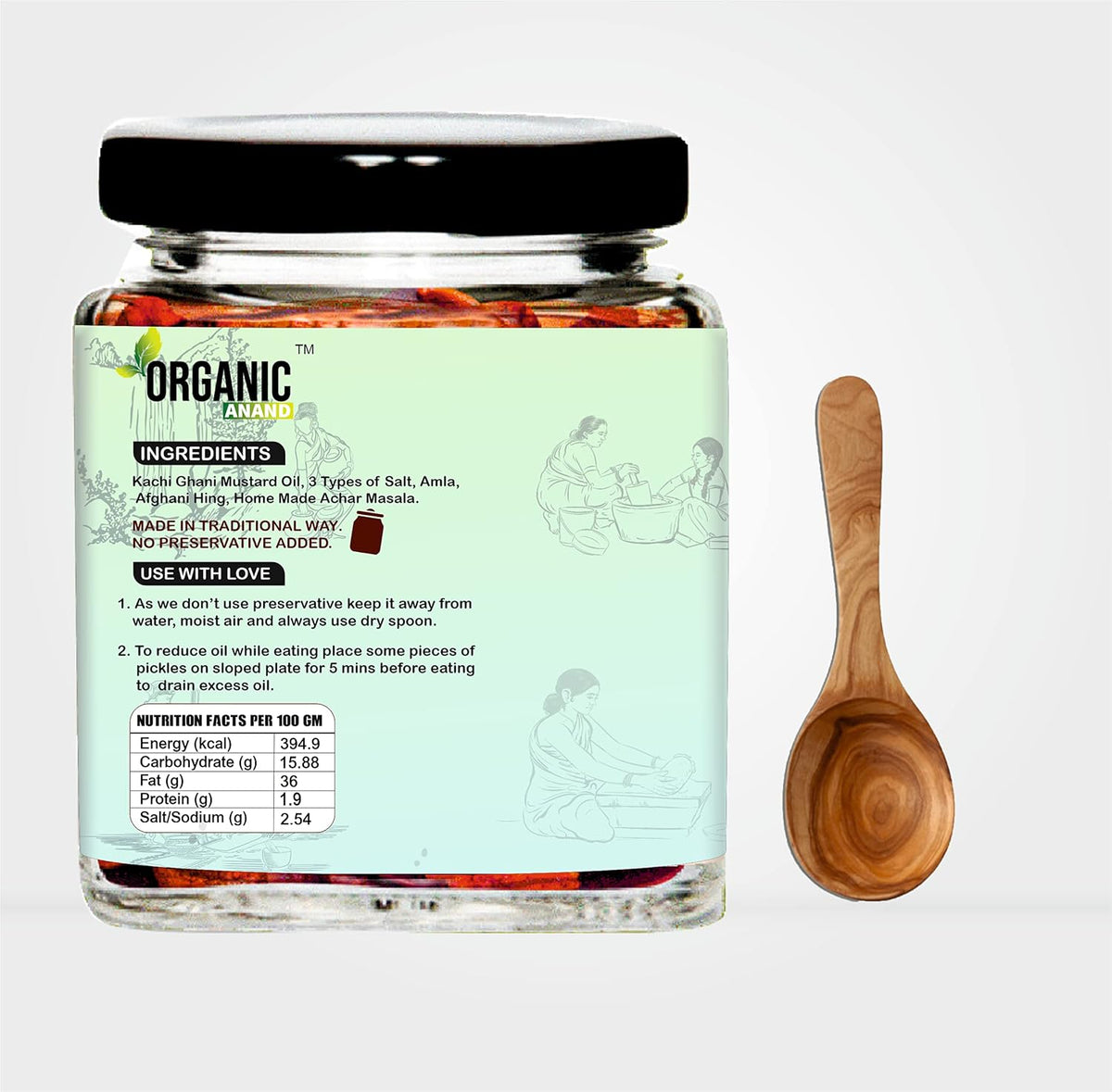 Organic Anand Amla Pickle 250g | Homemade Indian Gooseberry Pickle | Traditional Amla Ka Achaar | Natural, Homemade Pickle | No Artificial Preservatives | Ready to Eat