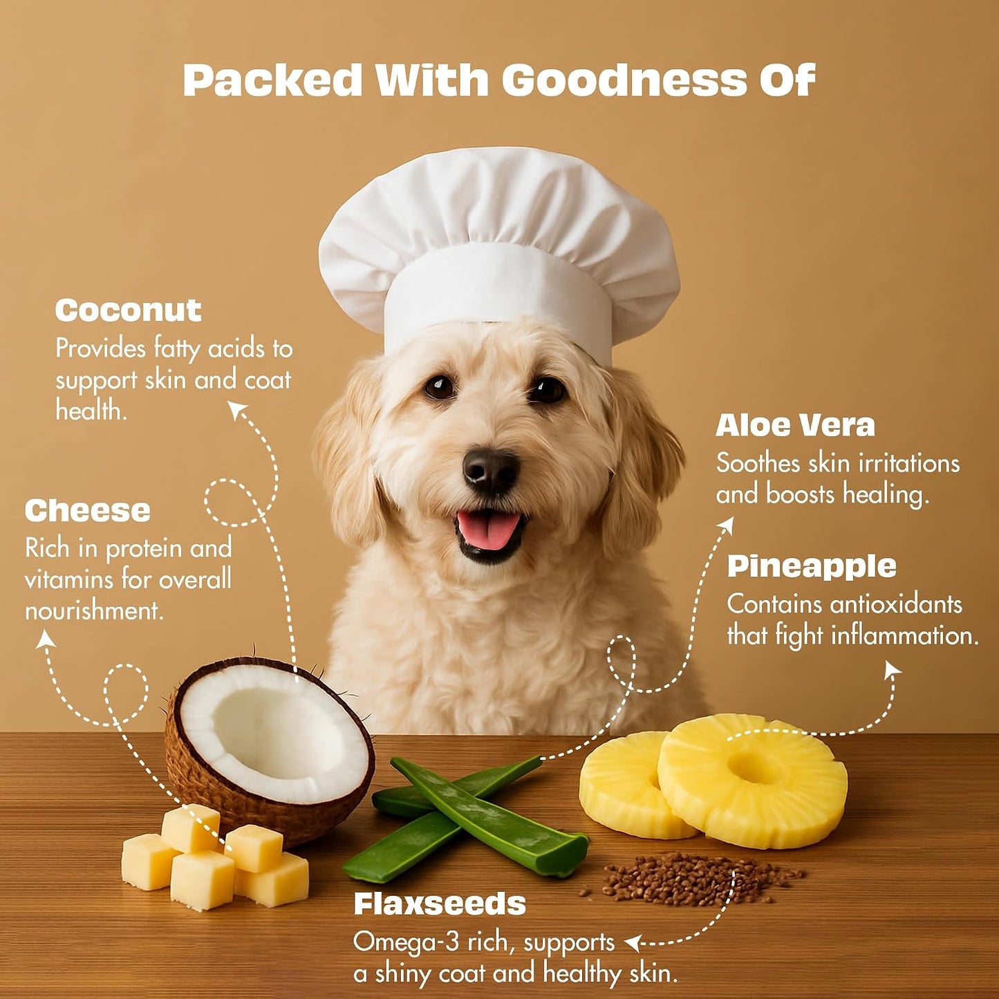 Pawfect Nature's Munch Freeze-Dried Cheese Functional Treats for Dogs- Skin Care - 100% Natural- High Protein, Low Fat- 8 Calories per Treat- Grain-Free- Healthy Training Treat(75g/2.65oz)