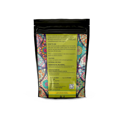 Natural Herbal Henna Powder 100g, Pure & Organic Mehndi for Hair Coloring, Conditioning, Shine & Scalp Nourishment, Healthy Scalp & Long-Lasting Colour, Natural Hair Dye & Mehendi for Soft, Shiny Hair