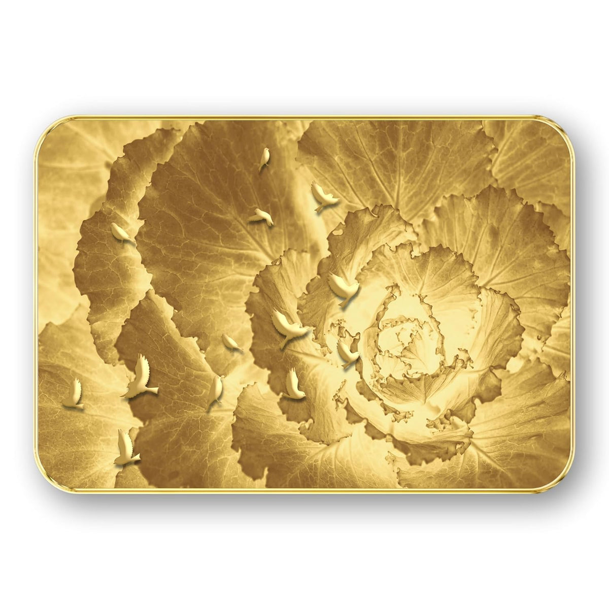 Abstract modern art Premium Sparkle Lamination Finished Surface Golden Slim Frame (13 x 19 Inch) For Home/Office/Hotel painting MG-634