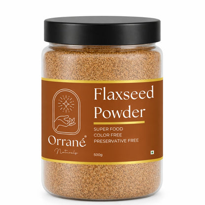 Orrané Flaxseed Powder Finely Ground Alsi Beej Powder for Smoothies, Baking and Cooking | Rich Omega 3 High Fibre Superfood | Supports Heart Health, Digestion & Weight Management
