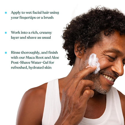 The Body Shop Maca Root & Aloe Softening Shaving Cream for Men - Feel Refreshed And Moisturised