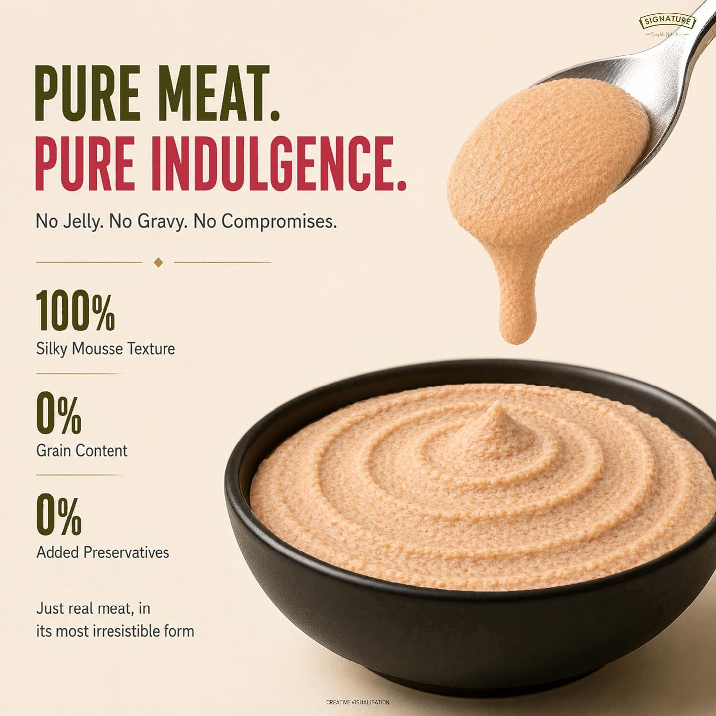 Grain Zero Adult Cat Wet Mousse 80gm | Salmon | Rich in Protein, Promotes Hydration & Easy to Digest | Grain Free, No Artificial Flavours | Packed with Essential Vitamins & Antioxidants