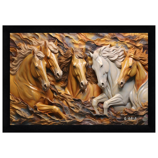 Modern Art Painting With Frame 13 Inches X 10 Inches
