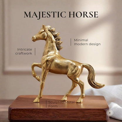 BEHOMA Metal Horse Decorative Figurine Showpiece