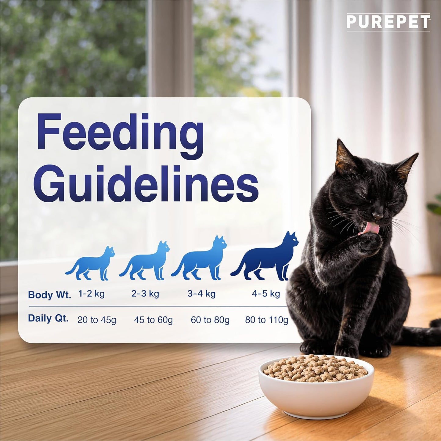 Purepet Adult Dry Cat Food 1kg | Ocean Fish Flavour | Hairball Protection | Heart Care with Taurine | Skin & Coat Health