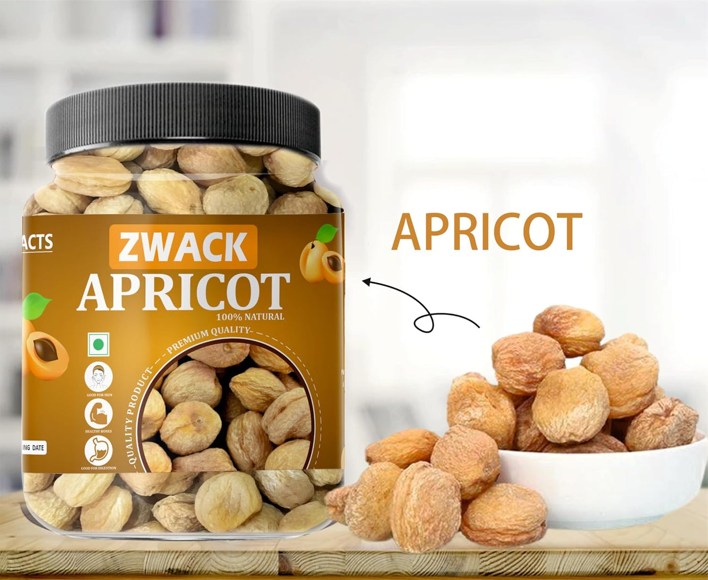 ZWACK Exotics Apricots Dry Fruits | Apricot, Dried Apricot, Dry Fruits, Apricots, Apricot Dry Fruits, Dry Apricot, Dried Apricots, Turkish Apricot, Gluten Free & Sodium Free