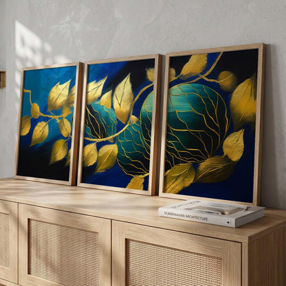 Painting for Wall Decoration - Modern Art Wall Decor Framed Painting for Living Room Bedroom - Framed Wall Posters/Paintings with Frame Set of 3 (Art 2, 10x13 inch)