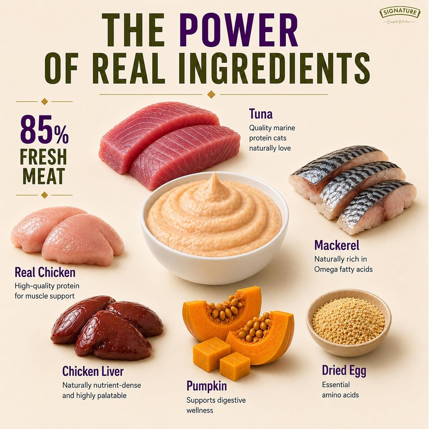 Grain Zero Adult Cat Wet Mousse 80gm | Ocean Fish | Rich in Protein, Promotes Hydration & Easy to Digest | Grain Free, No Artificial Flavours | Packed with Essential Vitamins & Antioxidants