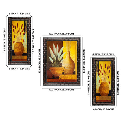 3 PC Set of Floral Paintings (1092)