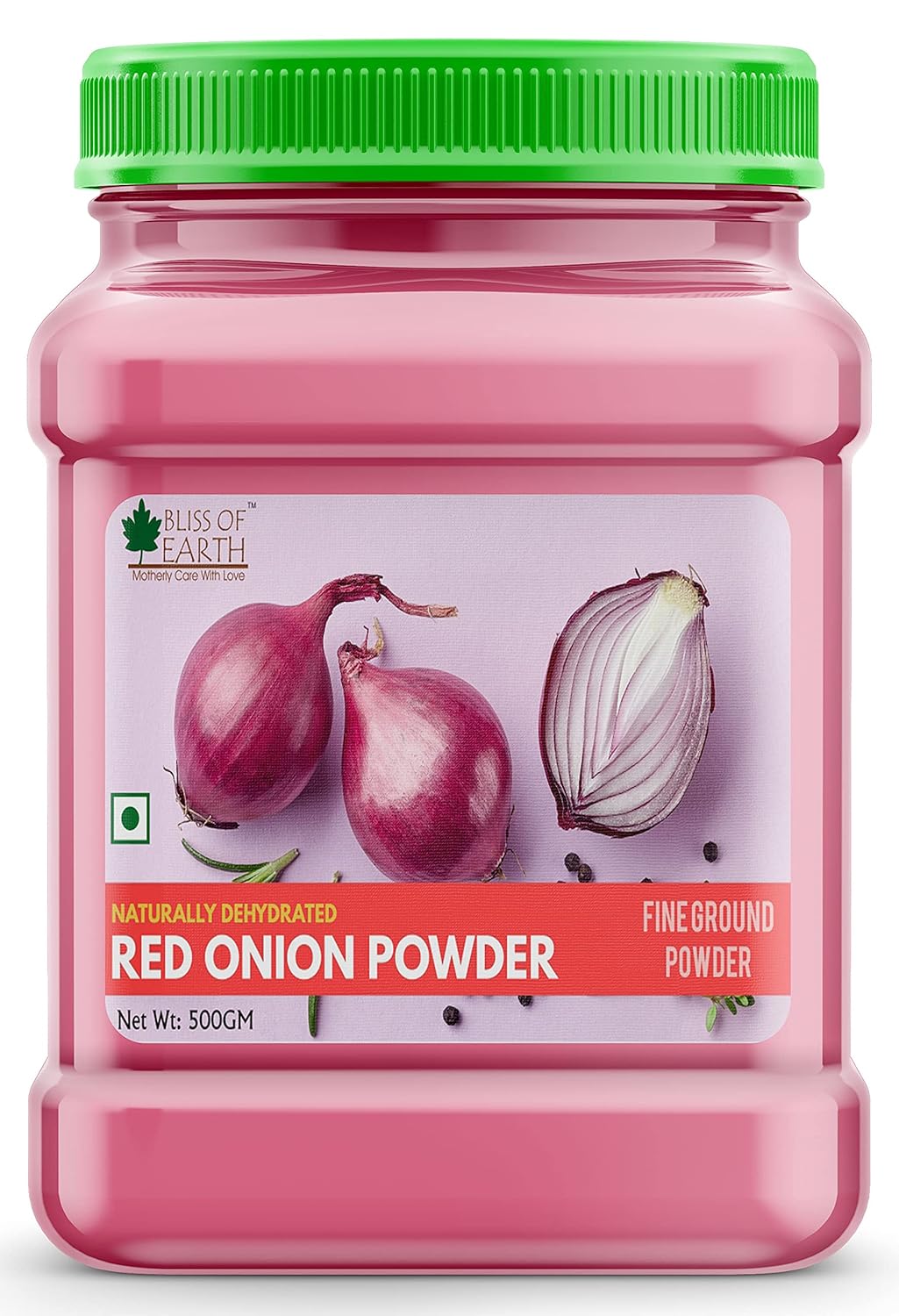 Bliss Of Earth 500Gm Natural Red Onion Powder, Dehydrated, Good For Cooking & Hair Growth