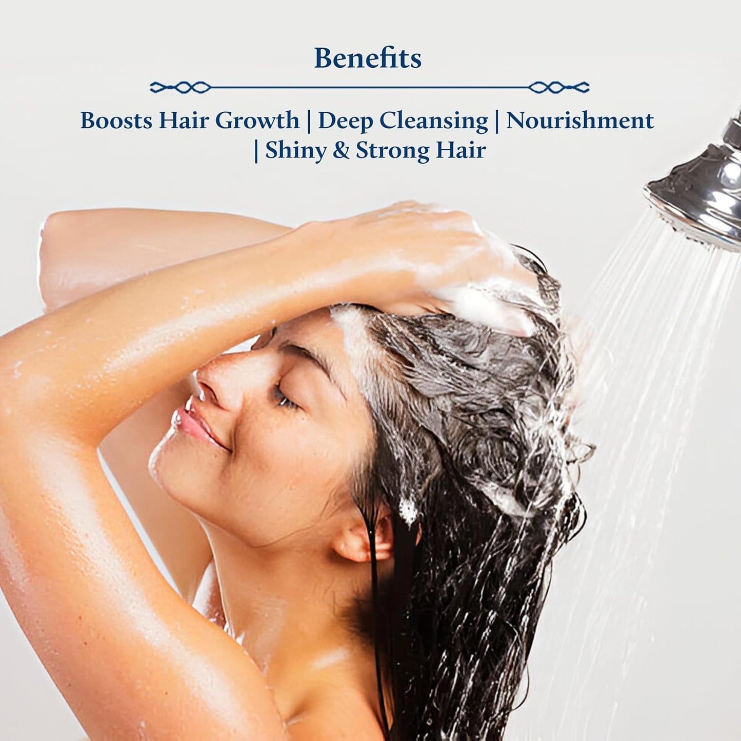 Blue Nectar Keratin Rosemary Shampoo for Hair Growth | Natural Hair Shampoo for Curly, Frizzy & Dry Hair | Paraben & Sulphate Free Shampoo for Men & Women (16 Herbs, 200ml)