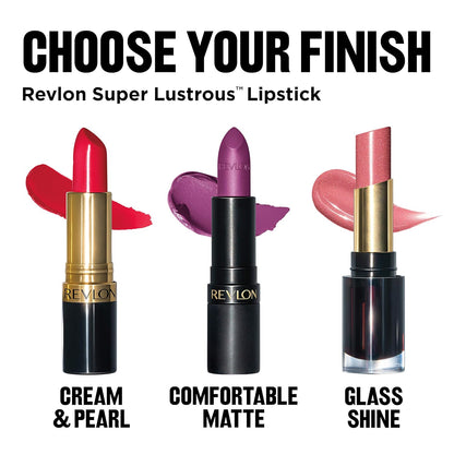 Revlon Super Lustrous The Luscious Mattes Lipstick, High Impact with Moisturizing Velvety Formula, Show Off, 0.74 oz