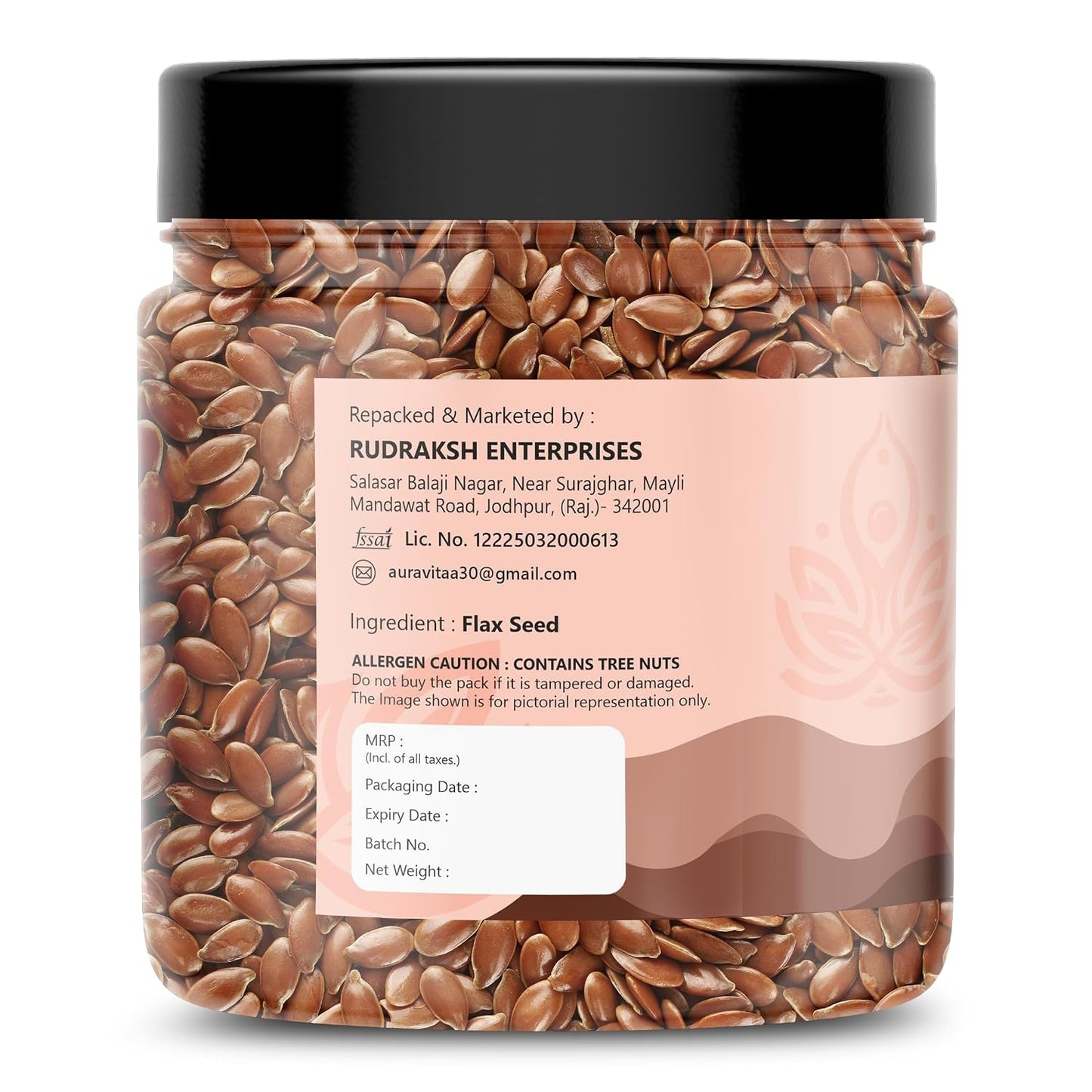 Auravita Premium Flax Seeds 250 Gram | Natural Raw Flax seeds for Eating High Dietary Fiber Alsi Seeds Rich in Magnesium