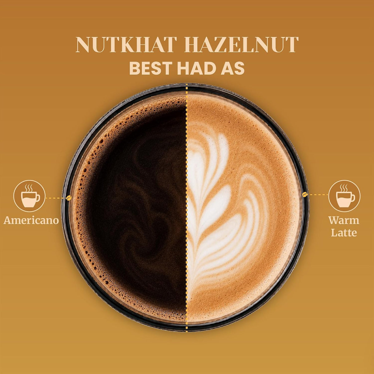 Impulse Coffees - Hazelnut Flavoured Instant Coffee Powder | Premium Freeze Dried Arabica Hazelnut Coffee Powder | Smooth Instant Coffee, Hot & Cold