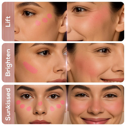 RENEE You Are Blushing Liquid Blush- Berry Pop, For Face Make-Up | Hydrating, Lightweight Formula| Long-Lasting, Easily Blendable, Rich Pigmentation | Hyaluronic Acid, Argan Oil Infused | 6 ml