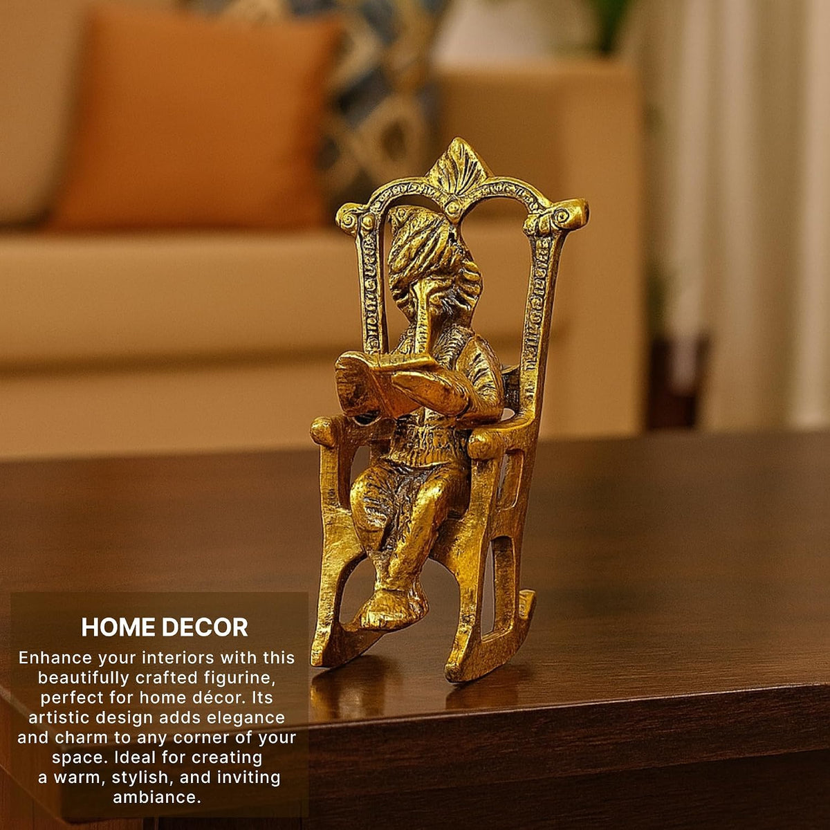 Lord Ganesha Statue | God Idol for Home | Ganesha Wall Décor | God Idol for Pooja Room, Diwali Gift Article (L15 x W10 x H16 cm)