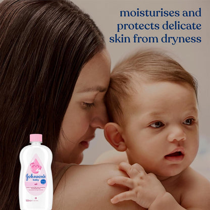 Johnson's Baby Oil (500ml, Pink)
