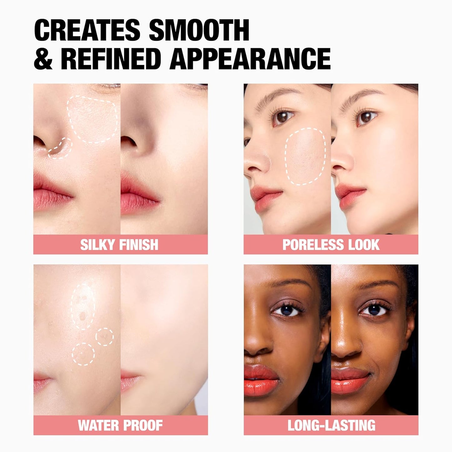 TFIT Delicate Silk Veil Art Primer - Korean Makeup, Poreless Matte Makeup Primer for Oily Skin (Lightweight, Hydrating), Blurring Pore Filler, Smooths fine lines，Long-Lasting Blur Effect, 1.01FL. Oz.
