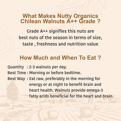Nutty Organics Dried Walnut 250 Gm | Crunchy | Nutritious Tasty & Healthy Nuts Dry Fruits | Akhrot Giri | Rich in Protein