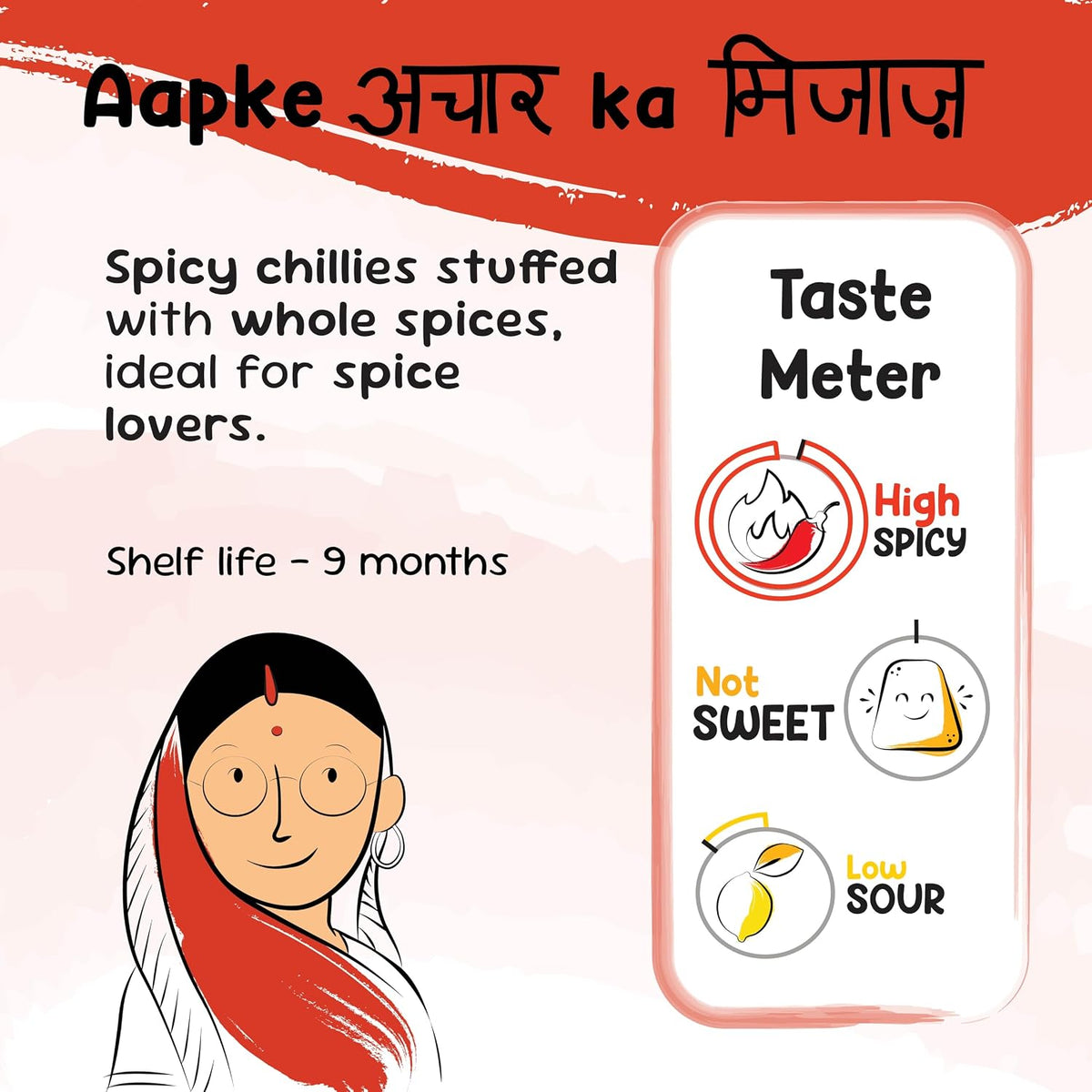 FarmDidi Stuffed Red Chilli Pickle  Homemade Bharwa Lal Mirch Ka Achar With Spicy Flavor Banarasi Style Pickle Made With Mustard Oil No Chemical Preservatives & No Garlic