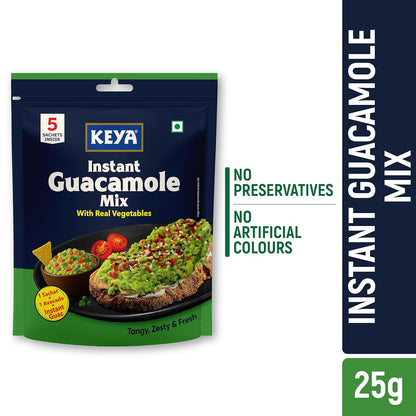 Keya Instant Guacamole Mix Multipack 25g | Guacamole Dip | Avocado | Mexican Cuisine | Seasoning | Pack Of 2