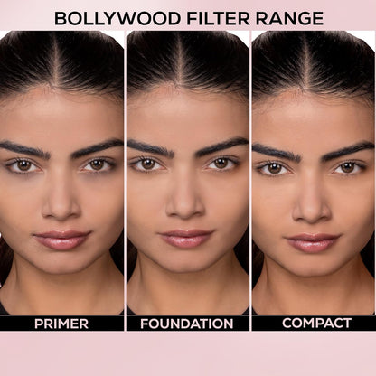 RENEE Bollywood Filter Blurring Compact - Mocha Mirage | Pore Minimising, Matte Finish, Full Coverage, Rich Pay-off | Blurs Pores & Blemishes | 9g