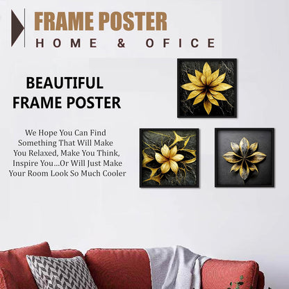 Framed Art Painting For Home, Living Room, Hall | Traditional Paintings With Frame For Home Decor (Floral D1)