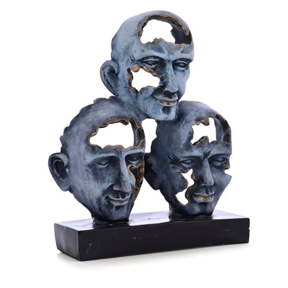 3-Face Idol Home Decor - Abstract Contemporary Modern Art Sculpture