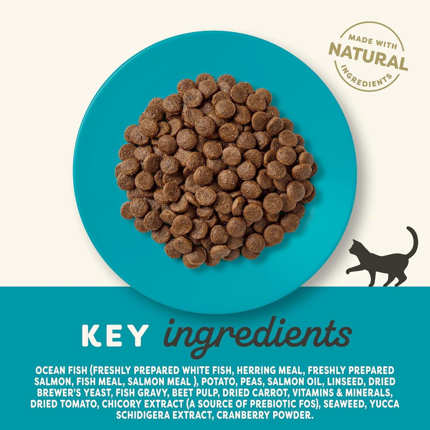 Applaws Complete Natural Dry Cat Food 350g Adult Ocean Fish with Salmon