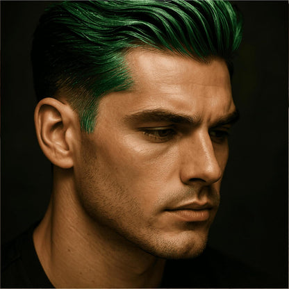 Beauty Garage Gear Up Hair & Beard Green Color Wax Vivid Green Tint | Nourishing Hold, Zero Commitment, 100g