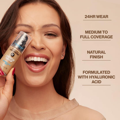 Revlon Liquid Foundation, ColorStay Face Makeup for Normal & Dry Skin, SPF 20, Longwear Medium-Full Coverage with Natural Finish, 150 Buff, 30 ml