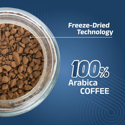 CAFFIA French Vanilla Premium Instant Coffee | 100% Arabica | Freeze Dried Coffee Powder - 50g | Make Cafe Style Hot or Cold Coffee at Home | Smooth Medium Roast | Rich & Smooth Taste