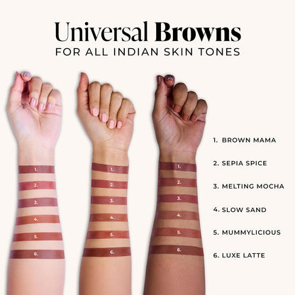 LoveChild Masaba Ultra Matte Nude Brown Lipstick, Long Lasting Upto 6Hrs, Transfer-Proof, Hydrating & Nourishing Bullet Lipsticks For Women, Melting Mocha, 4.5g