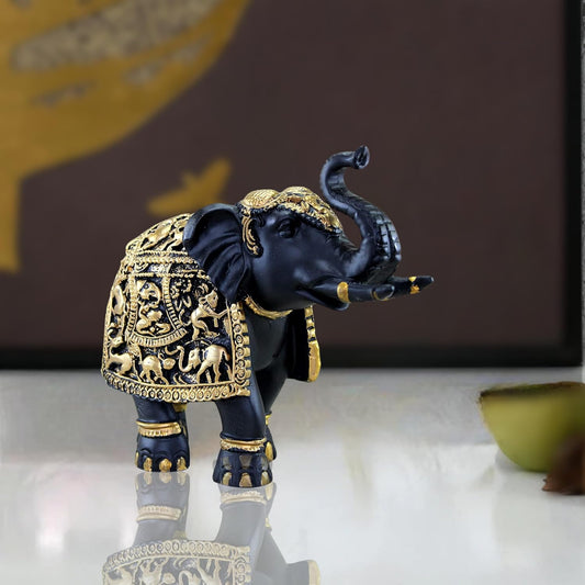 THE SACRED GIFTS  Elephant Statue Showpiece Figurine Fengshui Vastu Lucky Decorative Items for Home Decor Living Room Office Desktop Decoration & Gifting,Home Decor for Vastu |Good Luck(Pack of 1)
