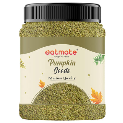 Eatmate Premium Raw Pumpkin Seeds | Gourmet Protein Rich Pepitas | Healthy Vegetarian Super Seeds for Snacking, Salads, Smoothies & Daily Nutrition
