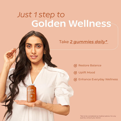 Arth Premium Kesar Saffron Beauty Gummies | Skin Glow, Radiance & Mood Support | Beauty & Wellness Supplement | 30 Veg Gummies