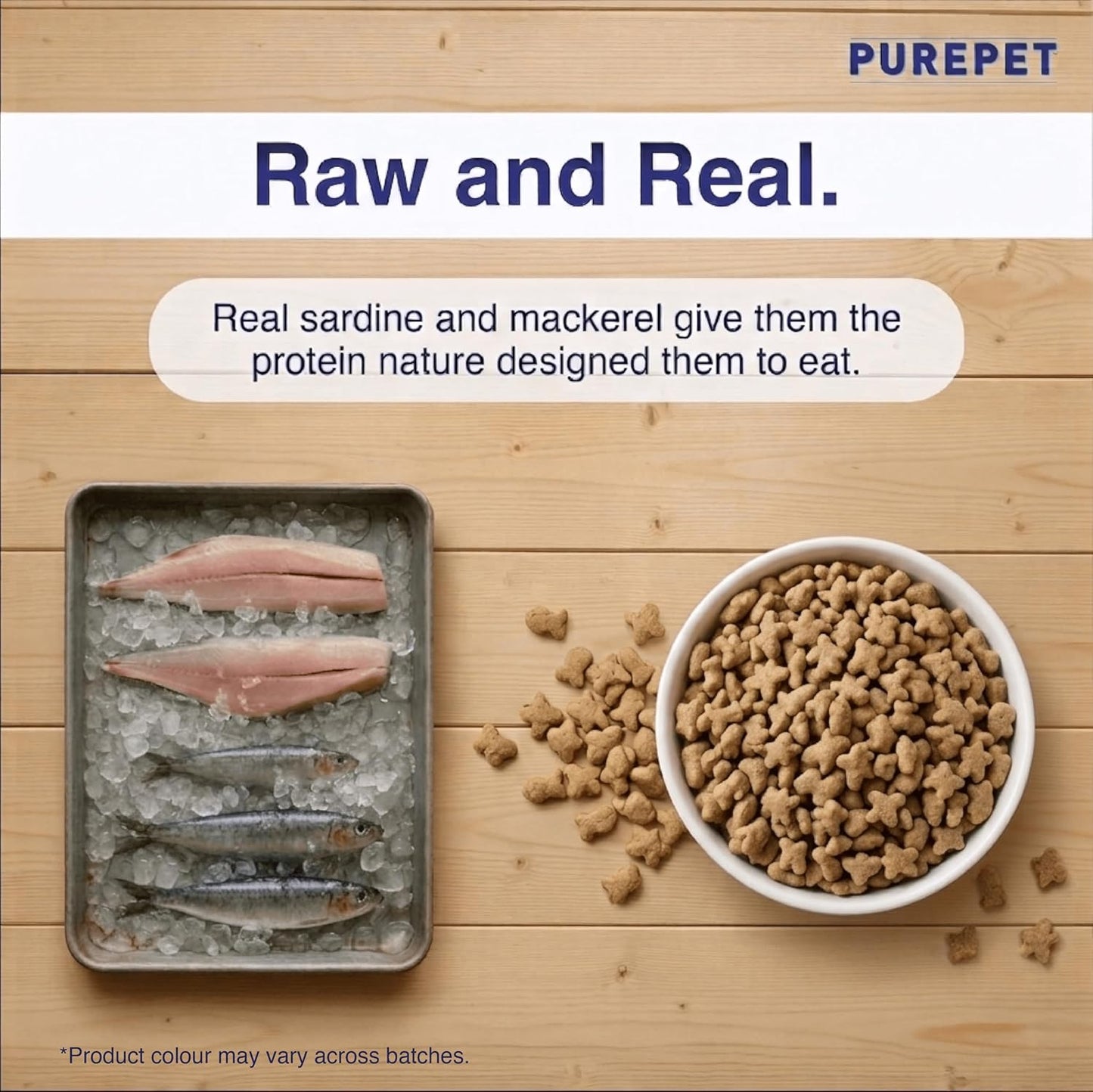 Purepet Adult Dry Cat Food 1kg | Ocean Fish Flavour | Hairball Protection | Heart Care with Taurine | Skin & Coat Health