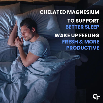 Carbamide Forte Chelated Magnesium Glycinate Supplement 2000mg Per Serving | Magnesium Supplement Supports Muscle Recovery & Better Sleep - 120 Veg Tablets
