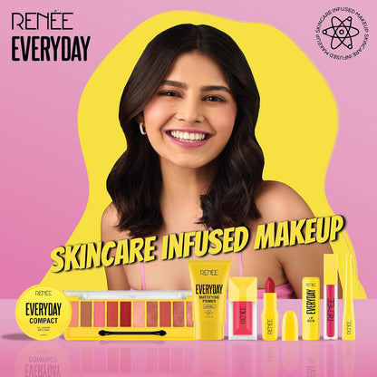 RENEE Everyday Tinted Lip Balm - Cherry Berry, Heals, Moisturizes & Protects with SPF 30, for Dry & Chapped Lips, Enriched with Vitamin C, Shea Butter & Hyaluronic Acid, Skincare Infused Makeup 4.5 Gm