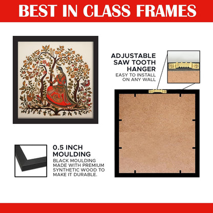 Framed Art Painting For Home, Living Room, Hall | Traditional Paintings With Frame For Home Decor (Rajasthani D2)