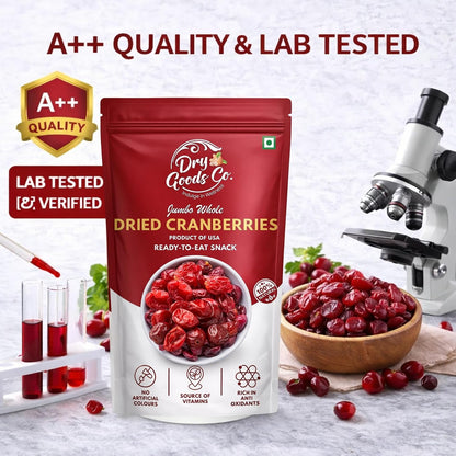 DRY GOODS CO. Dried Cranberries 200g | No Added Sugar | Dry Fruits