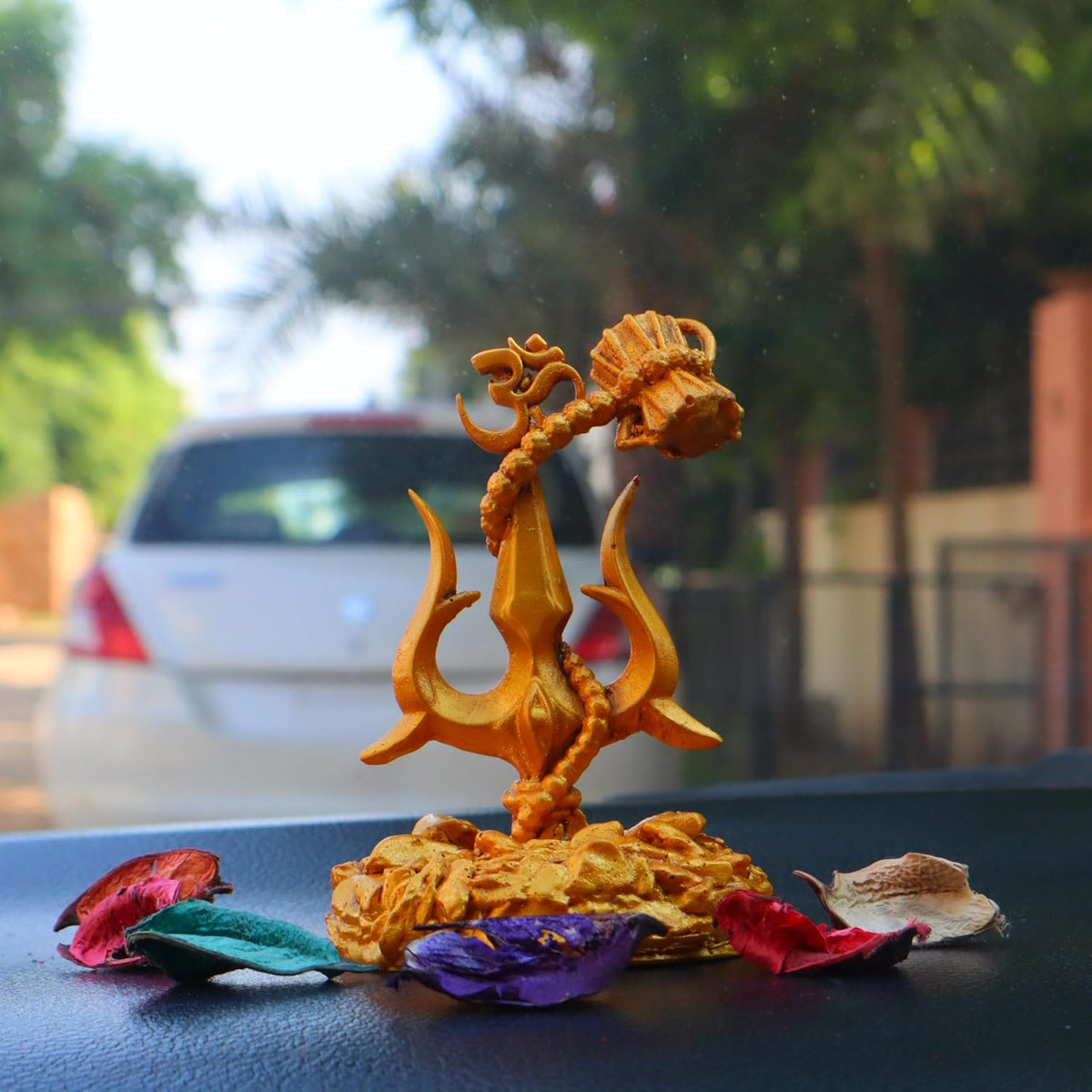 Adiyogi Shiva Statue for Car Dash Board, Pooja & Gift, Mahadev Murti, Idol, Lord Adiyogi Shankara for Home & Office Decor | for Gifting (Trishul, Fantasy, 5 Cm, 13 Cm)