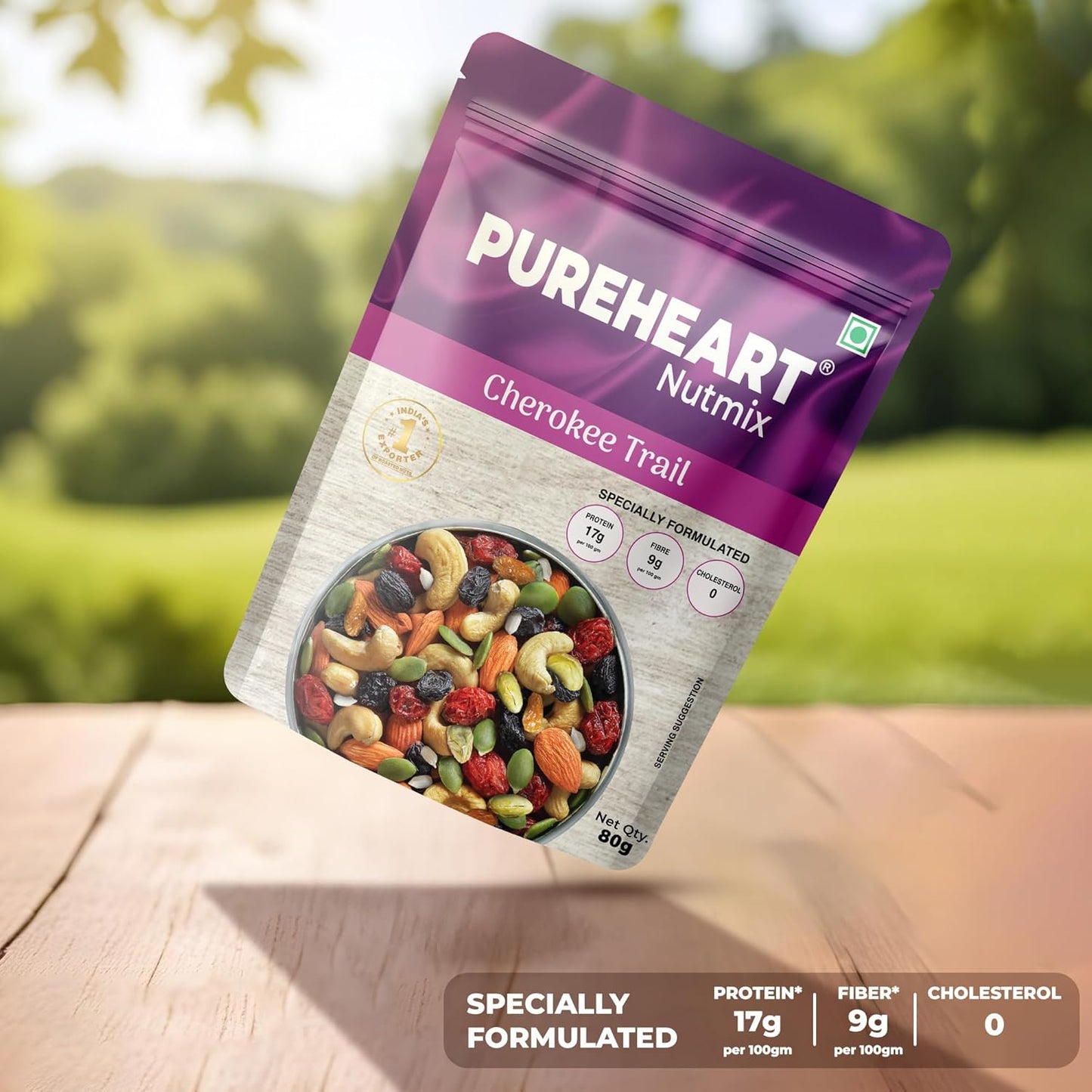 Pureheart Premium Trail Mix | An Eclectic Mix of 8 Healthy Superfoods Nuts- Cashews, Almonds, Pistachio | Dry Fruits - Cranberries, Raisins | Seeds - Pumpkin, Sunflower | Reusable Jar