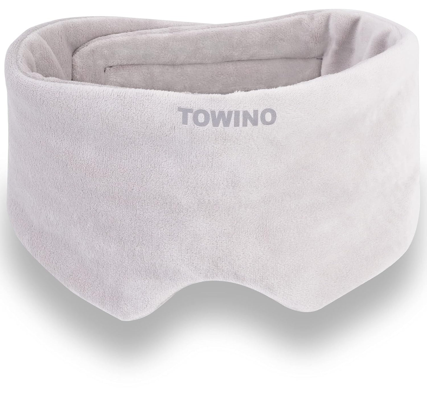 TOWINO® Eye Mask for Sleeping Super Soft & Smooth And Fully Adjustable To All Size Heads - Super Soft & Comfortable for Women and Men, Blindfold for Travelling, Night Sleeping,Nap Suitable for All Family Members Made In India (Grey)