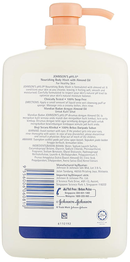Johnson's Baby Ph 5.5 Nourishing Bodywash with Almond Oil (1000 ml)