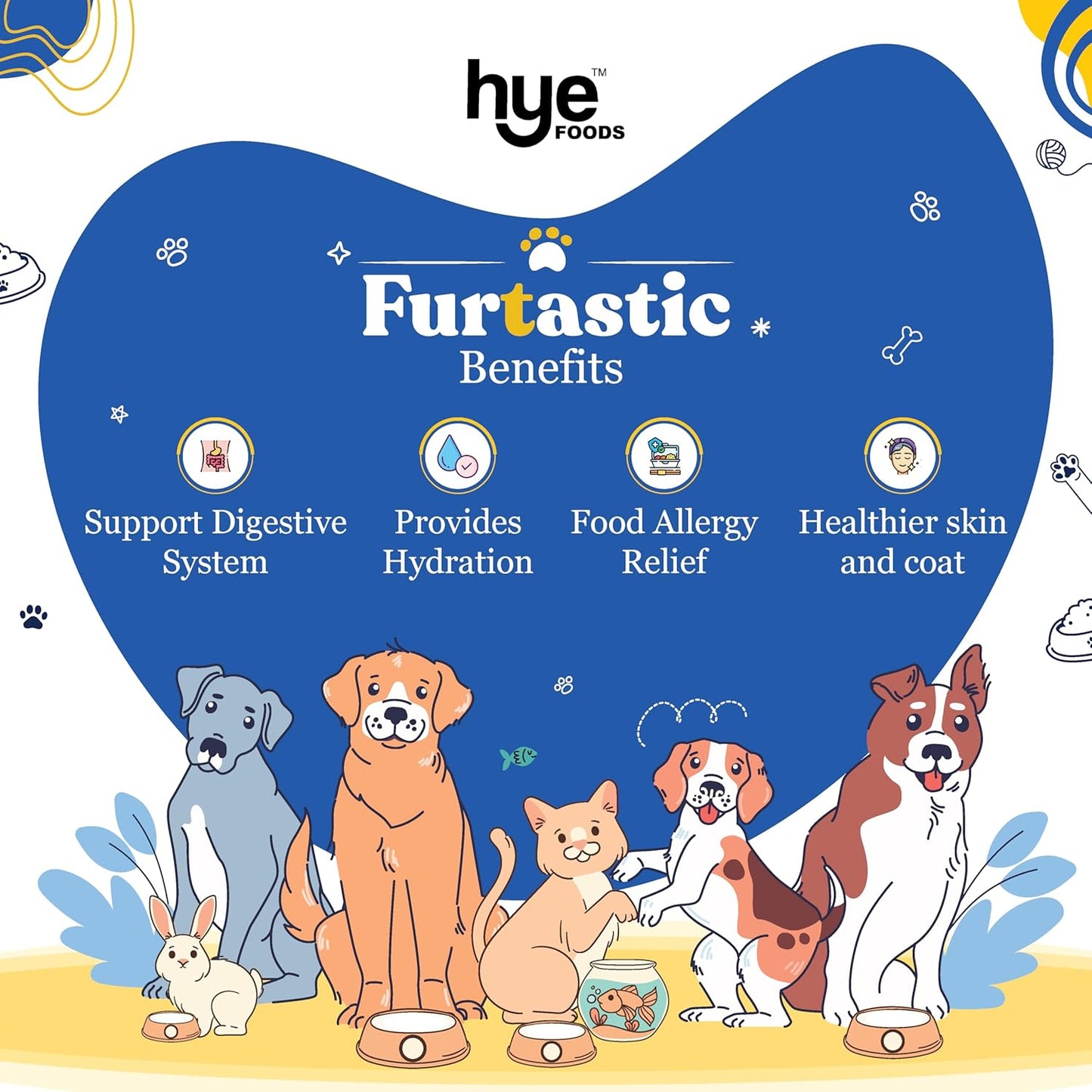 HYE Pets Goat Milk Powder for Pets | Nutrient-Rich Supplement for Happy and Healthy Dogs and Cats Food | 80 Servings Per Pack | 400g