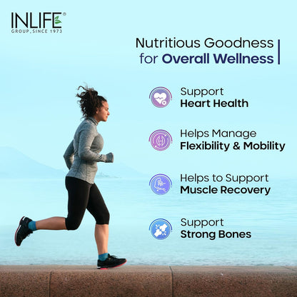 INLIFE Fish Oil Capsules Omega 3 1000mg | 180mg EPA & 120mg DHA | Supports Brain, Heart, Joint & Eye Health - 60 Liquid Filled Capsules