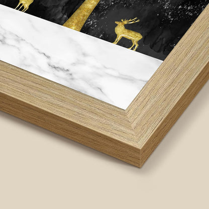 Framed Art Painting For Home, Living Room, Hall | Traditional Paintings With Frame For Home Decor (Deer D4)