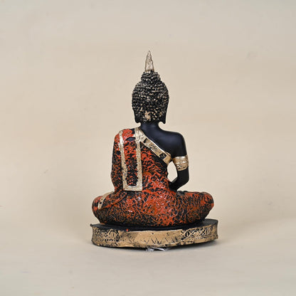 Sitting Meditating Buddha Statue Showpiece Idol for Home Living Room Decor Pooja Office Table Wall Shelf God Idol for Gift